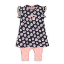 DIRKJE 2 részes készlet C-SO FRESH OOPSIE DAISY 68 Navy-Pink babaruha szett