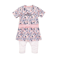 DIRKJE 2 részes szett ruha 74 Fehér+Multicolor babaruha szett