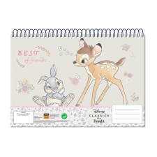  Disney Bambi Friends A/4 spirál vázlatfüzet, 30 lapos füzet