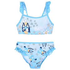 Disney Bluey Bikini virágos aqua kék fodros 3 év (98 cm) gyerek fürdőruha