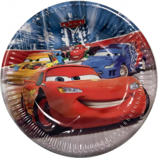 Disney Cars Classic, Verdák papírtányér 8 DARABOS, 20 cm party kellék