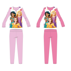 Disney Disney Hercegnők pamut jersey gyerek pizsama - világosrózsaszín - 116