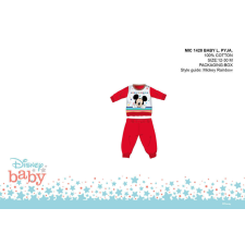 Disney Disney Mickey egér baba pizsama - jersey pamut pizsama - piros - 80 gyerek hálóing, pizsama