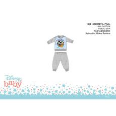 Disney Disney Mickey egér baba pizsama - jersey pamut pizsama - szürke - 80