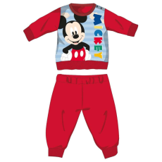 Disney Disney Mickey egér téli vastag baba pizsama - pamut flanel pizsama - piros - 86