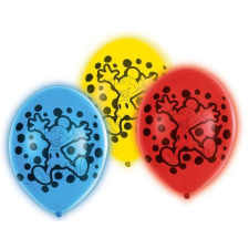 Disney Disney Mickey Világító LED léggömb, lufi 5 db-os 28 cm party kellék