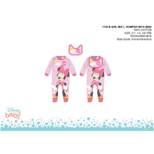 Disney Disney Minnie egér baba rugdalózó előkével - világosrózsaszín-rózsaszín - 0-1 hónapos babának rugdalózó
