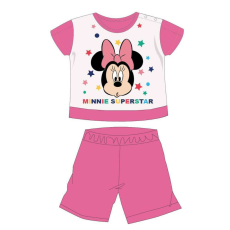Disney Disney Minnie egér nyári rövid ujjú baba pizsama - pamut jersey pizsama - rózsaszín - 98