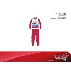 Disney Disney Verdák vékony pamut gyerek pizsama - jersey pizsama - piros - 110