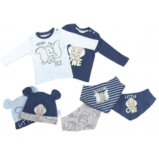  Disney Dumbo Little One baba póló + sapka és nyálkendő 7 db szett 86/92 cm