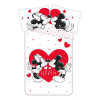 Disney és Mesehős Disney mickey, minnie love ágyneműhuzat 140×200cm, 70×90 cm JAV-JFK031032