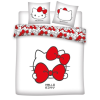 Disney és Mesehős Hello kitty red bow dupla, kétszemélyes ágyneműhuzat 240×220cm, 65x65 cm JAV-AYM450185