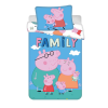 Disney és Mesehős Peppa malac big pig family gyerek, ovis ágyneműhuzat 0×135cm, 40×60 cm JAV-JFK128405