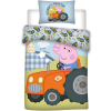 Disney és Mesehős Peppa malac george s tractor gyerek, ovis ágyneműhuzat 0×135cm, 40×60 cm JAV-BRM000988