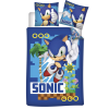 Disney és Mesehős Sonic a sündisznó turbo gyerek, ovis ágyneműhuzat 0×135cm, 40×60 cm JAV-BRM022041
