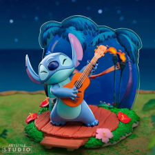  Disney figura Stitch gitárral (magasság: 10 cm) játékfigura
