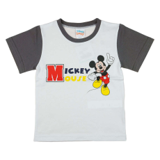 Disney fiú Póló - Mickey Mouse #fehér-szürke - 80-as méret