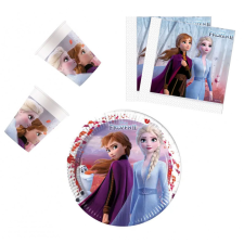 Disney Frozen Leaf, Jégvarázs party szett 36 darabos, 23 cm-es tányérral party kellék