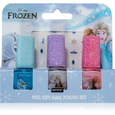 Disney Frozen Peel-off Nail Polish Set körömlakk szett gyermekeknek Blue, White, Pink 3x5 ml körömlakk