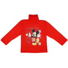 Disney garbós Hosszú ujjú póló - Mickey Mouse #piros - 74-es méret