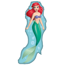 Disney Hercegnők Ariel Curious fólia lufi 40x99 cm party kellék