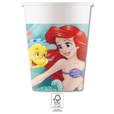 Disney Hercegnők, Ariel Curious papír pohár 8 db-os 200 ml FSC party kellék
