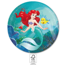 Disney Hercegnők , Ariel papírtányér 8 db-os 23 cm FSC party kellék