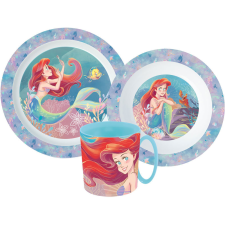 Disney Hercegnők Disney Hercegnők Ariel étkészlet, micro műanyag szett bögrével 350 ml babaétkészlet