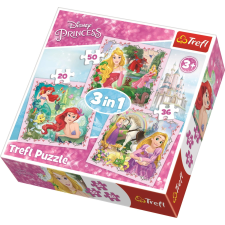Disney hercegnők és barátok puzzle 3 az 1-ben puzzle, kirakós