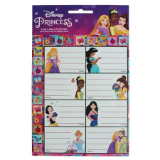  Disney Hercegnők füzetcímke matricával 16 db-os füzetcímke