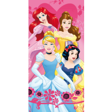 Disney Hercegnők Heart fürdőlepedő, strand törölköző 70x140cm babatörülköző, kifogó