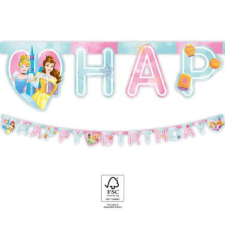 Disney Hercegnők Live Your Story Happy Birthday felirat FSC 2 m party kellék