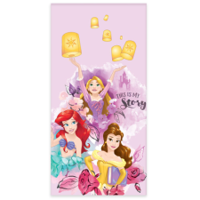 Disney Hercegnők My Story fürdőlepedő, strand törölköző 60x120cm lakástextília