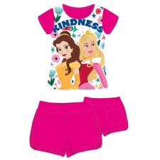 Disney Hercegnők pamut nyári együttes - póló-rövidnadrág szett - pink - 110 gyerek ruha szett