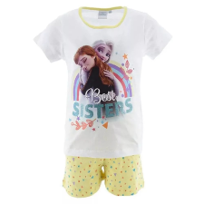 Disney Jégvarázs Best Sisters White gyerek rövid pizsama 4-8 év gyerek hálóing, pizsama