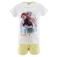 Disney Jégvarázs Best Sisters White gyerek rövid pizsama 4 év / 104 cm gyerek hálóing, pizsama