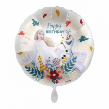  Disney Jégvarázs Elsa, Olaf Happy Birthday fólia lufi 43 cm party kellék