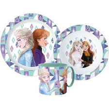  Disney Jégvarázs Ice Magic étkészlet, micro műanyag szett bögrével 265 ml babaétkészlet