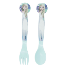 Disney Jégvarázs Ice Magic műanyag evőeszköz készlet - 2 darabos babaétkészlet