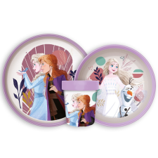 Disney Jégvarázs Journey csúszásmentes étkészlet, micro műanyag szett babaétkészlet