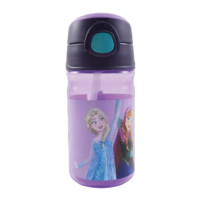 Disney Jégvarázs Modern Magic műanyag szívószálas kulacs akasztóval 350 ml kulacs, kulacstartó