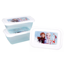 Disney Jégvarázs műanyag ételhordó doboz 3 db-os uzsonnás doboz