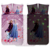 Disney Jégvarázs Purple sötétben világító gyerek ágyneműhuzat 100×135 cm, 40×60 cm Nr1