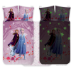  Disney Jégvarázs Purple sötétben világító gyerek, ovis ágyneműhuzat 100x135cm, 40x60cm