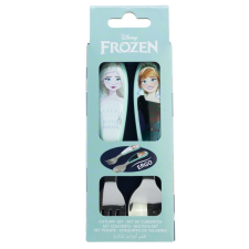 Disney Jégvarázs Snowy Tale fém ergo evőeszköz készlet - 2 darabos babaétkészlet