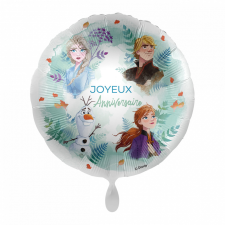  Disney Jégvarázs Squad Joyeux Anniversaire fólia lufi 43 cm party kellék