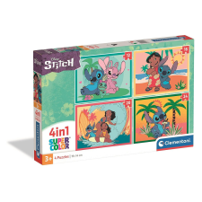 Disney Lilo és Stitch, A csillagkutya 4 az 1-ben puzzle Clementoni puzzle, kirakós