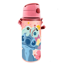 Disney Lilo és Stitch, A csillagkutya alumínium kulacs akasztóval 600 ml kulacs, kulacstartó