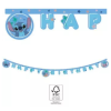 Disney Lilo és Stitch, A csillagkutya Angel Happy Birthday zászlófüzér 2,3 MÉTER FSC