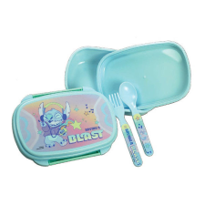 Disney Lilo és Stitch, a csillagkutya Blast szendvicsdoboz + evőeszköz szett babaétkészlet